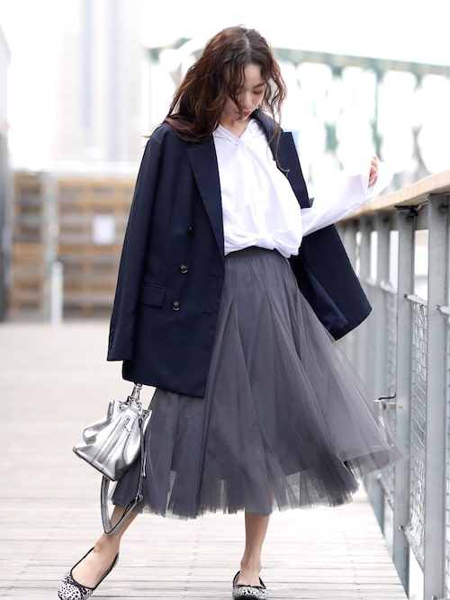 girlydollさんのスカート「チュールロングスカート(Girly Doll|ガーリードール)」を使ったコーディネート