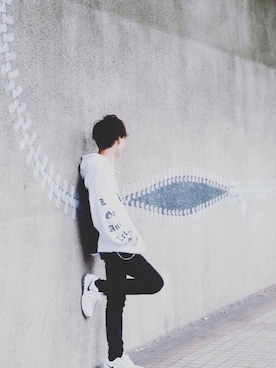 「eight（エイト）のアイテム」を使った、大河|Taigaさん（メンズ・175cm）の秋コーディネート