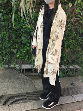 「Saint Laurent（サンローラン）のアイテム（トップス）」を使った、はるかさん（レディース・157cm）の秋コーディネート