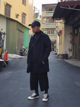 「adidas（アディダス）のアイテム（スタジャン）」を使った、Louisさん（メンズ・165cm）の冬コーディネート