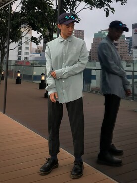 「NEXHYPE（ネックスハイプ）のアイテム」を使った、Louisさん（メンズ・165cm）の春コーディネート