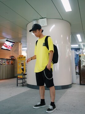 「NEXHYPE（ネックスハイプ）のアイテム」を使った、Louisさん（メンズ・165cm）の夏コーディネート