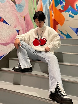 「アイテム（ネックレス）」を使った、kazukiさん（メンズ・160cm・10代）の春コーディネート