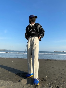 「アイテム（キャップ）」を使った、kazukiさん（メンズ・160cm・10代）の春コーディネート