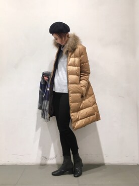 「URBAN RESEARCH ROSSO WOMEN（アーバンリサーチ　ロッソ）のアイテム（モッズコート）」を使った、Ⓜ︎さん（レディース・167cm）の冬コーディネート