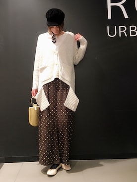 「URBAN RESEARCH ROSSO WOMEN（アーバンリサーチ　ロッソ）のアイテム（帽子）」を使った、Ⓜ︎さん（レディース・167cm）の冬コーディネート