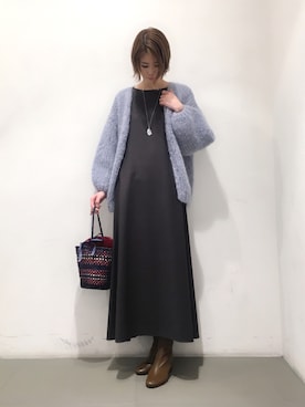 「Maiami（マイアミ）のアイテム」を使った、Ⓜ︎さん（レディース・167cm）の冬コーディネート