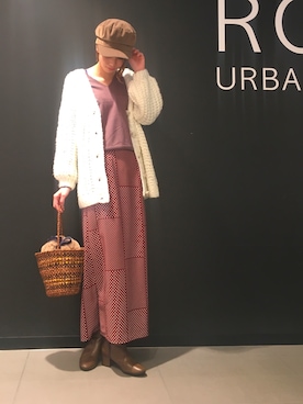 「アイテム（キャスケット、グリーン系）」を使った、Ⓜ︎さん（レディース・167cm）の冬コーディネート