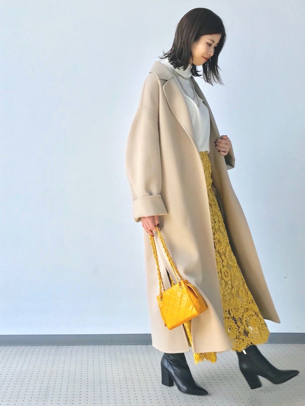 ヴェルメイユパーイエナSuper180s ダブルフェイス 後ろタックコート茶