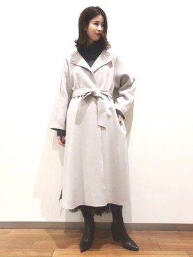 「VERMEIL par iena（ヴェルメイユパーイエナ）のアイテム（その他アウター）」を使った、Ⓜ︎さん（レディース・167cm）の冬コーディネート