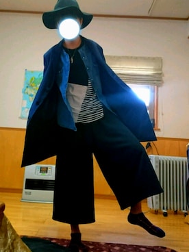 「ノーカラージャケット」｜「アイテム（チェスターコート）」を使った、っちょさん（メンズ・171cm）の冬コーディネート