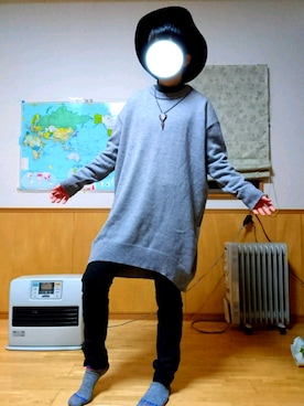 「UNIQLO（ユニクロ）のWOMEN ウルトラストレッチジーンズ（デニムパンツ）」を使った、っちょさん（メンズ・171cm）の冬コーディネート