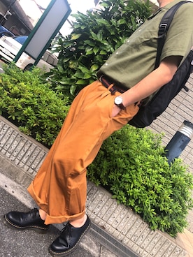 「ダニエルウェリントン」｜「アイテム（ブーツ）」を使った、ゆうまれすさん（メンズ・172cm）の夏コーディネート