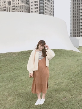 「PAZZO」｜「アイテム（ブルゾン）」を使った、Hua. さん（レディース・160cm）の秋コーディネート
