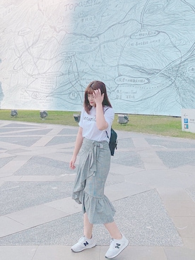 「5（ファイブ）のアイテム（スカート）」を使った、Hua. さん（レディース・160cm）の冬コーディネート