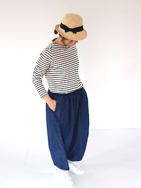 「Santelli Francesca（サンテッリフランチェスカ）のアイテム」を使った、francbonnさん（レディース・156cm）の冬コーディネート