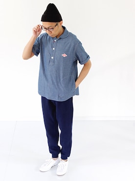 「SPERGA（スペルガ）のアイテム（シューズ）」を使った、francbonnさん（メンズ・172cm）の春コーディネート