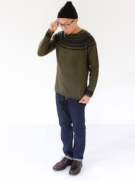 「NOR'EASTERLY（ノアイースターリー）のアイテム」を使った、francbonnさん（メンズ・172cm）の秋コーディネート