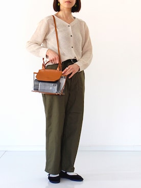 「NOMBRE IMPAIR（ノンブルアンペール）のアイテム（カーディガン/ボレロ）」を使った、francbonnさん（レディース・158cm）の冬コーディネート