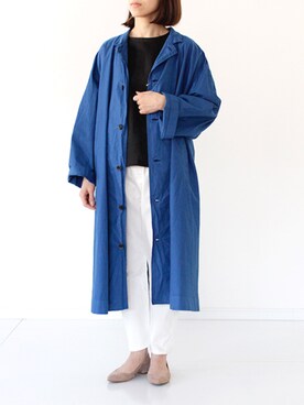 「Yarmo（ヤーモ）のアイテム」を使った、francbonnさん（レディース・158cm）の春コーディネート