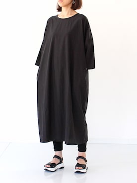 「19ss」｜「アイテム（ワンピース/ドレス）」を使った、francbonnさん（レディース・158cm）の春コーディネート