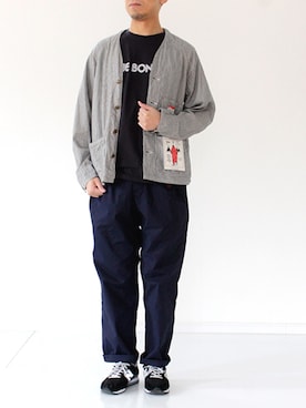 「キャルオーライン」｜francbonnさん（メンズ・172cm）の春コーディネート