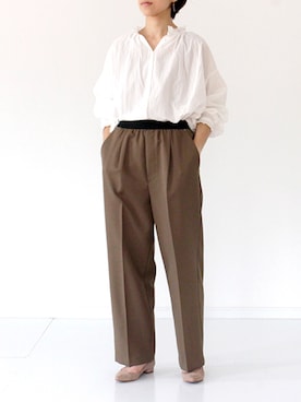 「FIL DE FER（フィルデフェール）のアイテム（パンツ）」を使った、francbonnさん（レディース・158cm）の夏コーディネート