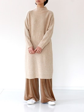 「NOMBRE IMPAIR（ノンブルアンペール）のアイテム（ワンピース/ドレス）」を使った、francbonnさん（レディース・158cm）の冬コーディネート
