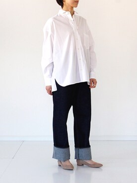 「TICCA（ティッカ）のアイテム（パンツ）」を使った、francbonnさん（レディース・158cm）の冬コーディネート