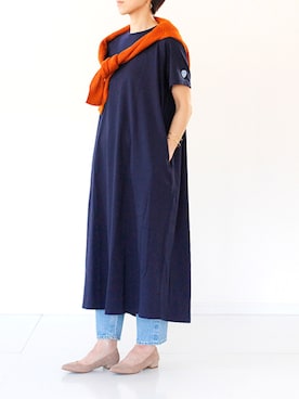 「ORCIVAL（オーシバル）のアイテム（ワンピース/ドレス）」を使った、francbonnさん（レディース・158cm）の春コーディネート