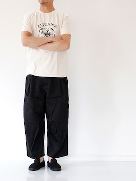 「MIXTA（ミクスタ）のアイテム」を使った、francbonnさん（メンズ・172cm）の春コーディネート