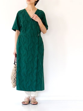 「NOMBRE IMPAIR（ノンブルアンペール）のアイテム（ワンピース/ドレス）」を使った、francbonnさん（レディース・158cm）の夏コーディネート