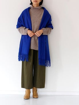 「TRAVAIL MANUEL（トラバイユマニュアル）のアイテム」を使った、francbonnさん（レディース・158cm）の秋コーディネート