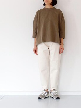 「TRAVAIL MANUEL（トラバイユマニュアル）のアイテム」を使った、francbonnさん（レディース・158cm）の冬コーディネート