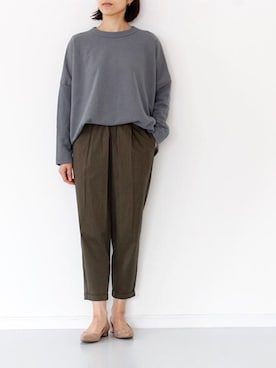 「TRAVAIL MANUEL（トラバイユマニュアル）のアイテム」を使った、francbonnさん（レディース・158cm）の冬コーディネート