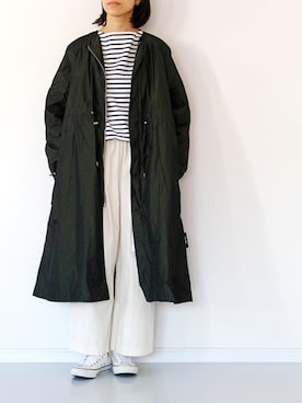 「TRAVAIL MANUEL（トラバイユマニュアル）のアイテム」を使った、francbonnさん（レディース・158cm）の冬コーディネート