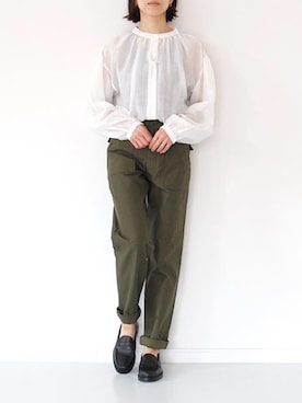 「ALLUMER（アリュメール）のアイテム」を使った、francbonnさん（レディース・158cm）の春コーディネート