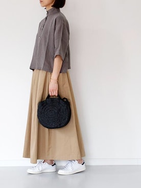 「SETTO（セット）のアイテム（トップス）」を使った、francbonnさん（レディース・158cm）の春コーディネート