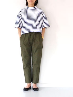 「TRAVAIL MANUEL（トラバイユマニュアル）のアイテム」を使った、francbonnさん（レディース・158cm）の春コーディネート