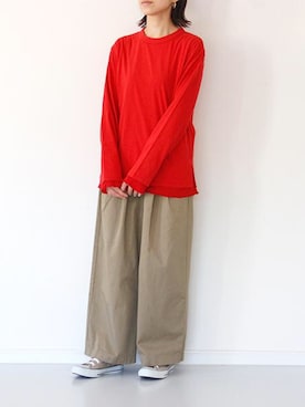 「TRAVAIL MANUEL（トラバイユマニュアル）のアイテム」を使った、francbonnさん（レディース・158cm）の夏コーディネート