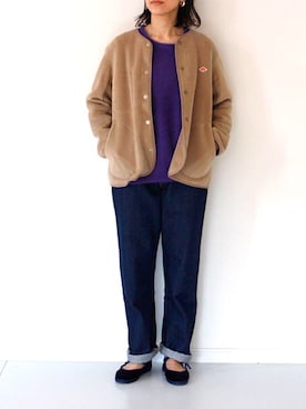 「NOMBRE IMPAIR（ノンブルアンペール）のアイテム（ニット/セーター）」を使った、francbonnさん（レディース・158cm）の夏コーディネート