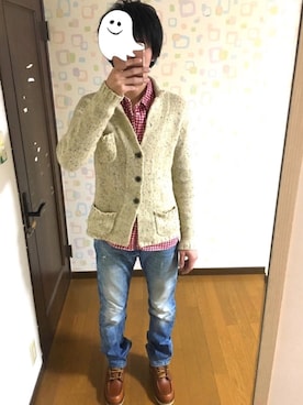 「JOEY FACTORY（ジョーイファクトリー）のアイテム（トップス）」を使った、あいゆうさん（メンズ・179cm）の冬コーディネート