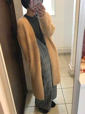 「Furryrate（ファーリーレート）のアイテム（その他アウター）」を使った、nrkさん（レディース・158cm）の秋コーディネート