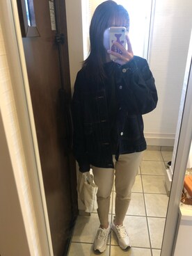 「BROWNY（ブラウニー）のアイテム（ジャケット/アウター）」を使った、nrkさん（レディース・158cm）の春コーディネート