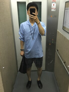 「AZUL by moussy（アズールバイマウジー）のアイテム（バッグ）」を使った、ごんピクシーさん（メンズ・172cm）の秋コーディネート