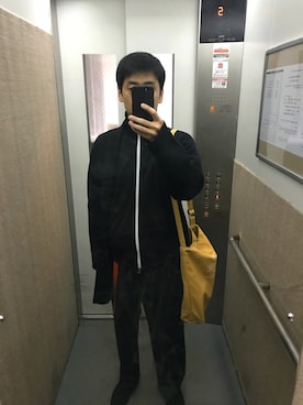 「アイテム（ジャージ）」を使った、ごんピクシーさん（メンズ・172cm）の春コーディネート