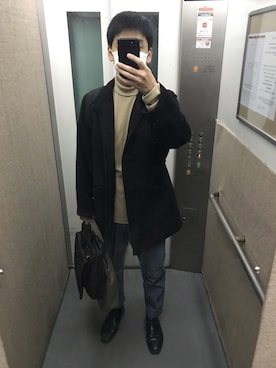 ごんピクシーさん（メンズ・172cm）の冬コーディネート