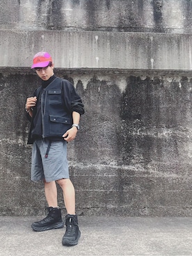 「BURLAP OUTFITTER（バーラップアウトフィッター）のアイテム（ジャケット/アウター）」を使った、赫さん（メンズ・165cm）の秋コーディネート