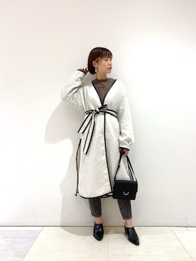 「PAGEBOY（ページボーイ）のハクミニショルダーBAG（ショルダーバッグ）」を使った、ミラさん（レディース・162cm）の秋コーディネート