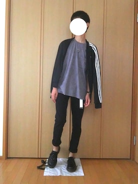 「アイテム（ジャージ）」を使った、くろさん（メンズ・169cm・10代）の秋コーディネート